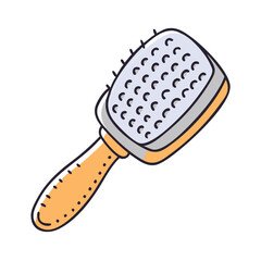 cat grooming brush vector icon, cat grooming brush vector illustration - simple illustration of cat grooming brush, perfect for logos cat grooming brush