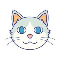 cat head icon vector icon, cat head icon vector illustration - simple illustration of cat head icon, perfect for logos cat head icon