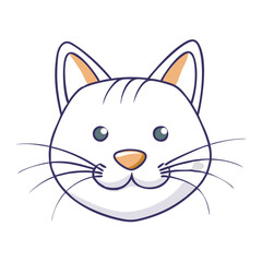 cat whiskers vector icon, cat whiskers vector illustration - simple illustration of cat whiskers, perfect for logos cat whiskers