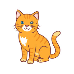 orange tabby vector icon, orange tabby vector illustration - simple illustration of orange tabby, perfect for logos orange tabby