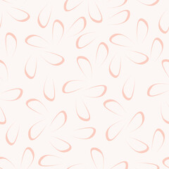 Small colorful flowers and brown flowers, hand drawn. Seamless on a light yellow background. Designed for fabric, fashion, textiles, wallpaper,