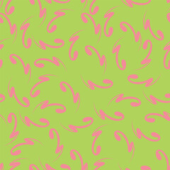 Small colorful flowers and brown flowers, hand drawn. Seamless on a light yellow background. Designed for fabric, fashion, textiles, wallpaper,