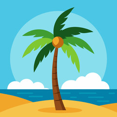 palm tree on the beach