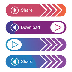Fototapeta premium download buttons with arrow