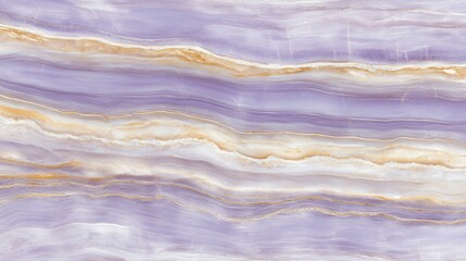 Obraz premium Lavender Onyx Marble Texture Background, Elegant Purple and Gold Veined Stone