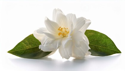 jasmine flower over white historical past