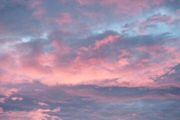 Pink clouds