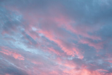 Pink clouds