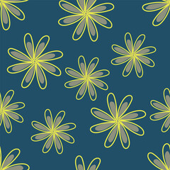 Obraz premium Seamless flowers pattern, floral print.