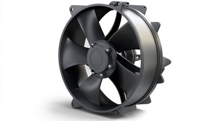 Obraz premium close up of a black industrial fan