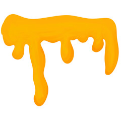 Yellow paint dripping down