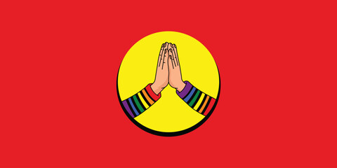 LGBT pride design symbolizes unity and acceptance, merging spirituality with inclusive advocacy