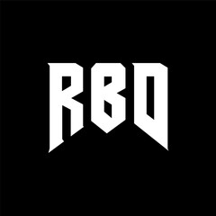 Obraz premium RBD letter logo design for technology company. RBD logo design black and white color combination. RBD logo, RBD vector, RBD design, RBD icon, RBD alphabet. RBD typography logo design.