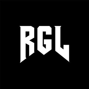 RGL letter logo design for technology company. RGL logo design black and white color combination. RGL logo, RGL vector, RGL design, RGL icon, RGL alphabet. RGL typography logo design.