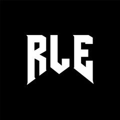RLE letter logo design for technology company. RLE logo design black and white color combination. RLE logo, RLE vector, RLE design, RLE icon, RLE alphabet. RLE typography logo design.