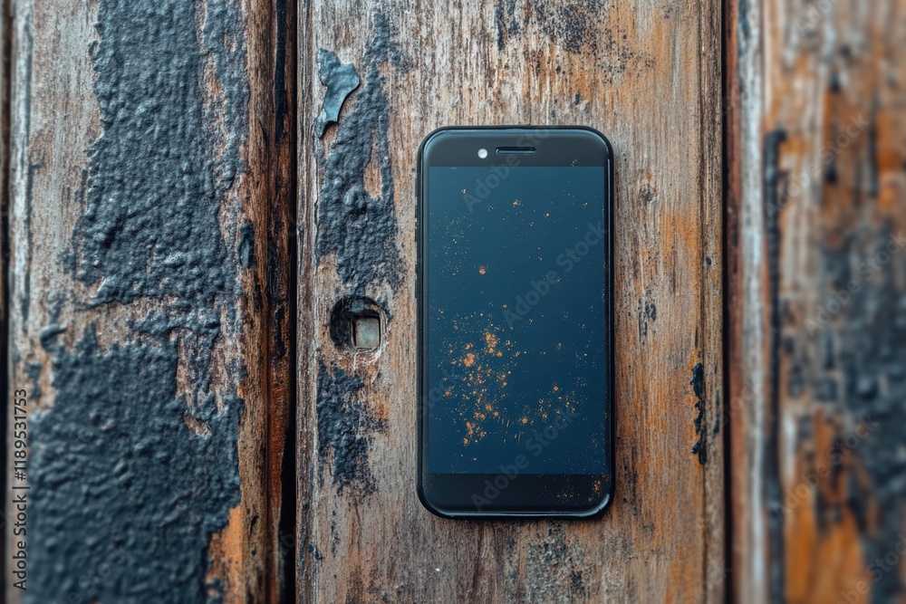 Poster exploring microbial diversity on surfaces like door handles and smartphones in daily life. generativ