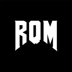 RQM letter logo design for technology company. RQM logo design black and white color combination. RQM logo, RQM vector, RQM design, RQM icon, RQM alphabet. RQM typography logo design.