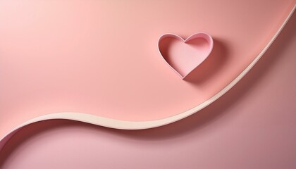 A unique graph with a smooth upward curve in pastel tones and a heart shape at the end of the curve.