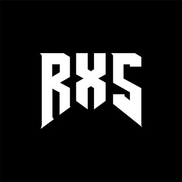 RXS letter logo design for technology company. RXS logo design black and white color combination. RXS logo, RXS vector, RXS design, RXS icon, RXS alphabet. RXS typography logo design.
