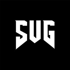 SUG letter logo design for technology company. SUG logo design black and white color combination. SUG logo, SUG vector, SUG design, SUG icon, SUG alphabet. SUG typography logo design.