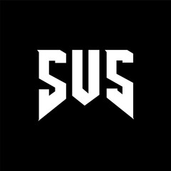SUS letter logo design for technology company. SUS logo design black and white color combination. SUS logo, SUS vector, SUS design, SUS icon, SUS alphabet. SUS typography logo design.