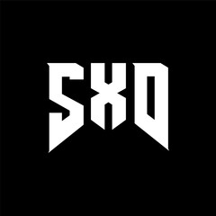 SXD letter logo design for technology company. SXD logo design black and white color combination. SXD logo, SXD vector, SXD design, SXD icon, SXD alphabet. SXD typography logo design.