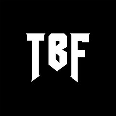 TBF letter logo design for technology company. TBF logo design black and white color combination. TBF logo, TBF vector, TBF design, TBF icon, TBF alphabet. TBF typography logo design.