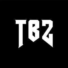 TBZ letter logo design for technology company. TBZ logo design black and white color combination. TBZ logo, TBZ vector, TBZ design, TBZ icon, TBZ alphabet. TBZ typography logo design.