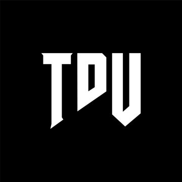 TDU letter logo design for technology company. TDU logo design black and white color combination. TDU logo, TDU vector, TDU design, TDU icon, TDU alphabet. TDU typography logo design.