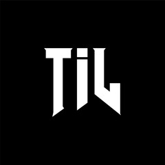 TIL letter logo design for technology company. TIL logo design black and white color combination. TIL logo, TIL vector, TIL design, TIL icon, TIL alphabet. TIL typography logo design.