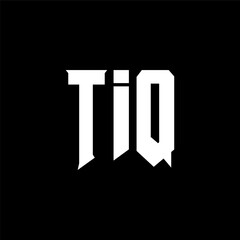 TIQ letter logo design for technology company. TIQ logo design black and white color combination. TIQ logo, TIQ vector, TIQ design, TIQ icon, TIQ alphabet. TIQ typography logo design.