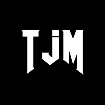 TJM letter logo design for technology company. TJM logo design black and white color combination. TJM logo, TJM vector, TJM design, TJM icon, TJM alphabet. TJM typography logo design.