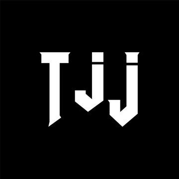 TJJ letter logo design for technology company. TJJ logo design black and white color combination. TJJ logo, TJJ vector, TJJ design, TJJ icon, TJJ alphabet. TJJ typography logo design.
