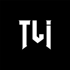 TLI letter logo design for technology company. TLI logo design black and white color combination. TLI logo, TLI vector, TLI design, TLI icon, TLI alphabet. TLI typography logo design.