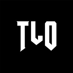 TLO letter logo design for technology company. TLO logo design black and white color combination. TLO logo, TLO vector, TLO design, TLO icon, TLO alphabet. TLO typography logo design.