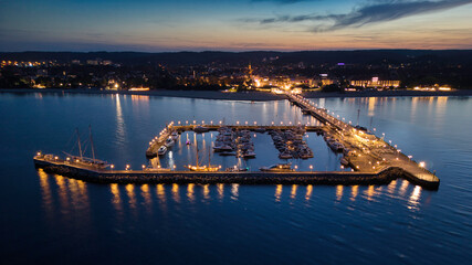 Fototapeta premium Sopot by night