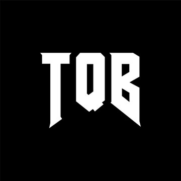 TQB letter logo design for technology company. TQB logo design black and white color combination. TQB logo, TQB vector, TQB design, TQB icon, TQB alphabet. TQB typography logo design.