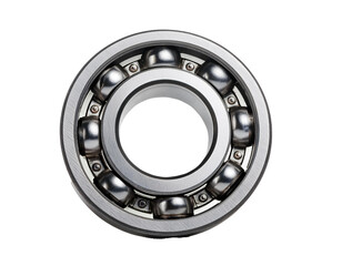 One Ball bearings isolated on white background, cutout 
