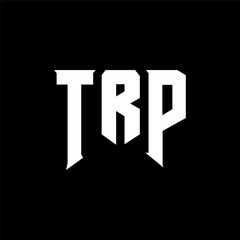 TRP letter logo design for technology company. TRP logo design black and white color combination. TRP logo, TRP vector, TRP design, TRP icon, TRP alphabet. TRP typography logo design.