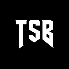 TSB letter logo design for technology company. TSB logo design black and white color combination. TSB logo, TSB vector, TSB design, TSB icon, TSB alphabet. TSB typography logo design.