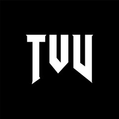 TVV letter logo design for technology company. TVV logo design black and white color combination. TVV logo, TVV vector, TVV design, TVV icon, TVV alphabet. TVV typography logo design.