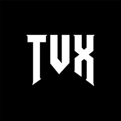 TVX letter logo design for technology company. TVX logo design black and white color combination. TVX logo, TVX vector, TVX design, TVX icon, TVX alphabet. TVX typography logo design.