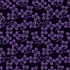 Abstract hand drawn flowers, seamless patterns with floral for fabric, textiles, clothing, poster, cover, banner, wall art, home decor, background. Vector illustration