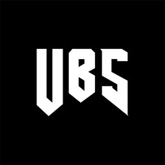 Obraz premium UBS letter logo design for technology company. UBS logo design black and white color combination. UBS logo, UBS vector, UBS design, UBS icon, UBS alphabet. UBS typography logo design.