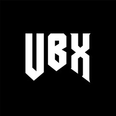 UBX letter logo design for technology company. UBX logo design black and white color combination. UBX logo, UBX vector, UBX design, UBX icon, UBX alphabet. UBX typography logo design.