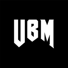 UBM letter logo design for technology company. UBM logo design black and white color combination. UBM logo, UBM vector, UBM design, UBM icon, UBM alphabet. UBM typography logo design.