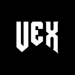 UEX letter logo design for technology company. UEX logo design black and white color combination. UEX logo, UEX vector, UEX design, UEX icon, UEX alphabet. UEX typography logo design.