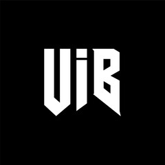 UIB letter logo design for technology company. UIB logo design black and white color combination. UIB logo, UIB vector, UIB design, UIB icon, UIB alphabet. UIB typography logo design.