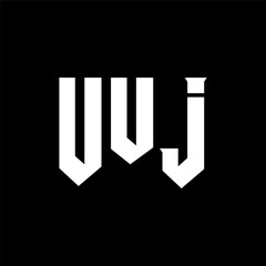 UUJ letter logo design for technology company. UUJ logo design black and white color combination. UUJ logo, UUJ vector, UUJ design, UUJ icon, UUJ alphabet. UUJ typography logo design.