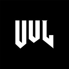 UUL letter logo design for technology company. UUL logo design black and white color combination. UUL logo, UUL vector, UUL design, UUL icon, UUL alphabet. UUL typography logo design.